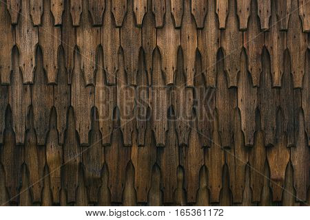 traditional church wood wall from transilvania, romania