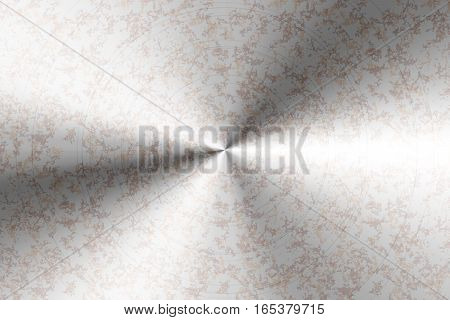 Bright glossy round polished rusty metal horizontal background