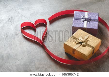 Valentine's Day Background,red Heart With Red White Rose ,ribbon