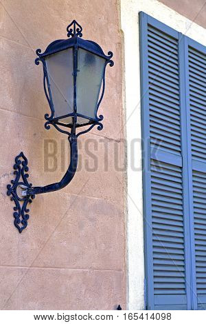 Grey Window Jerago Palaces Italy   A   Wood Venetian Blind In E Concrete  Brick