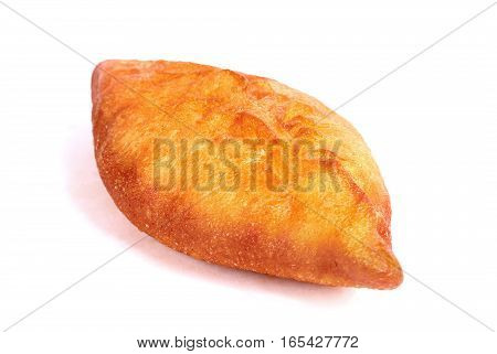 One small Pirozhok isolated over white background