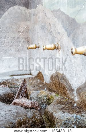 This is the Enix village fountain, Almeria, Andalusia, Spain.