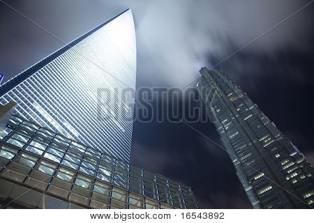 Noční pohled lujiazui finanční centra v Šanghaji Číně.
