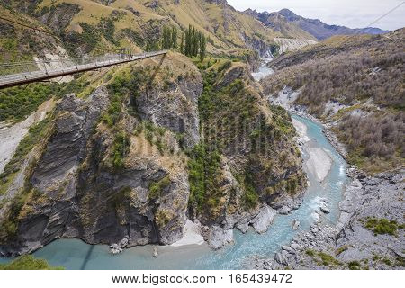 Skippers Canyon near Queenstown in Central Otago, South Island, New Zealand.