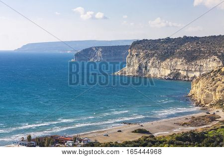 Mediterranean Seacoast On Cyprus