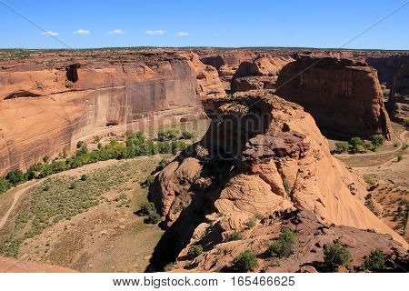 The national park Canyon de Shelly in America