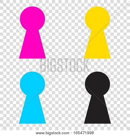 Keyhole Sign Vector & Photo (Free Trial) | Bigstock
