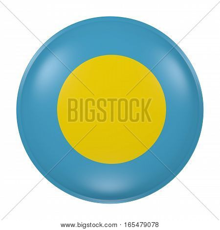 Palau Button On White Background