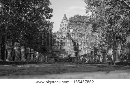 Sand Stone Castle, Phanomrung In Buriram Province, Thailand. Religious Buildings Constructed By The