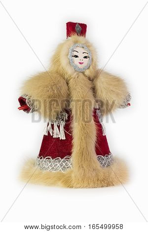 souvenir in the form of Evenk girl in a fur garment South Yakutia Yakutia Russia