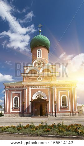 Tikhvin Assumption Monastery a Russian Orthodox (Tihvin Saint Petersburg region Russia)