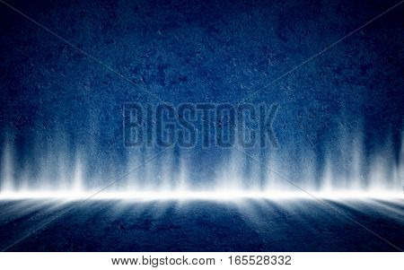 Dark wall with backlit. Mysterious glowing interior as background