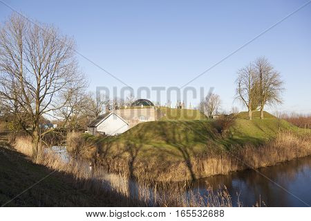 military buildings of fort Asperen in holland near Leerdam