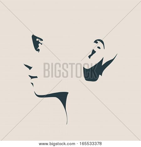 human head silhouette vector photo free trial bigstock