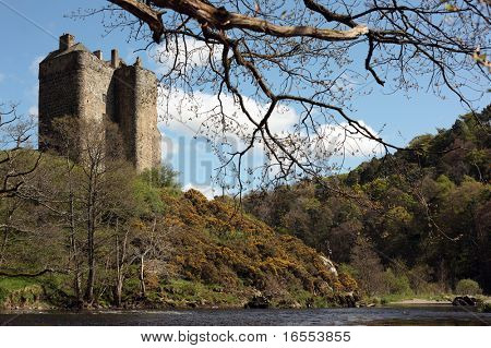 Neidpath Castle kaupunkeja Skotlanti