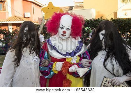 SELARGIUS, ITALY - June 29, 2014: The enchanted garden in Cosplay - Sardinia - portrait of people in cosplay costume