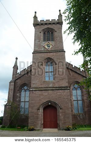 An exterior view of a church building in Muthill