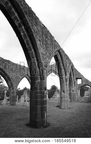 A view of the ruins of Muthill old church