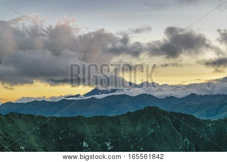 Andes Range Mountains Latacunga Ecuador