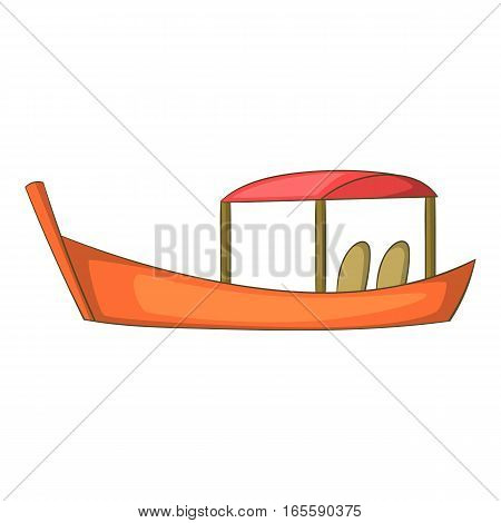 Thai boat icon. Cartoon illustration of thai boat vector icon for web design