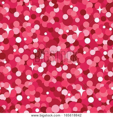 Vector seamless pattern with pink glitter. Fashion background