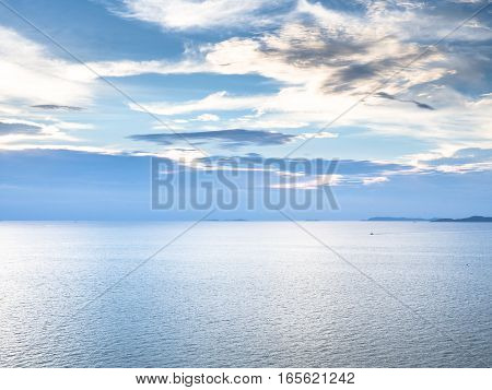 Sky and sea view landscape wallpaper with clouds