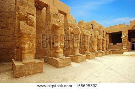 Ancient Temple of Karnak in Luxor, Egypt