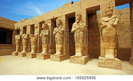 Ancient Temple of Karnak in Luxor, Egypt