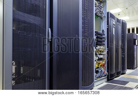 working a computer server for latticed doors.