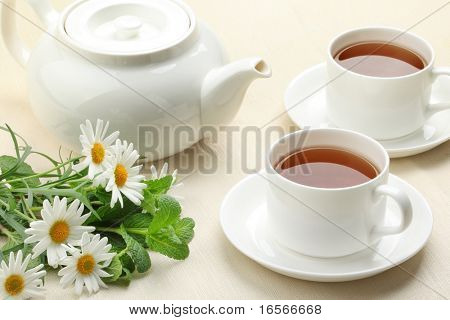 Teaset 与上表的花。