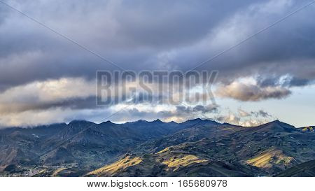 Andes Range From Top Of Quilotoa Crater001