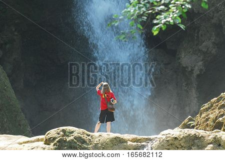 Laos Luangprabang is the most beautiful place in the area with its waterfall