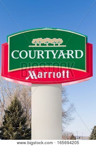 Courtyard By Marriot Exterior Sign And Logo