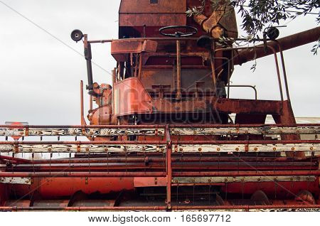 Agricultural ancient machinery to gather olives and more