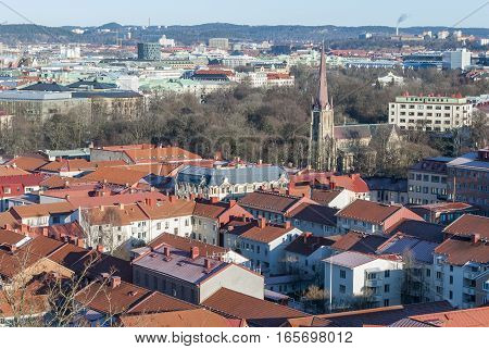 Haga district in Gothenburg in winter, travel Sweden