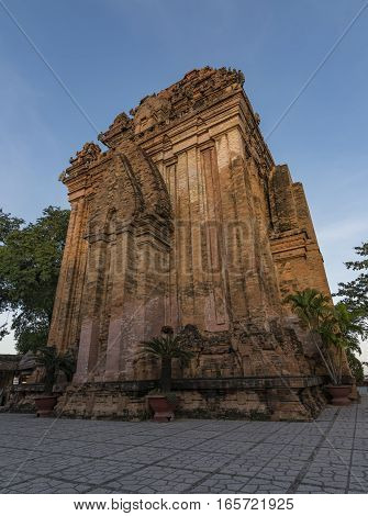 Ponagar temple towers in Nha Trang city in Vietnam