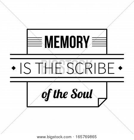 Typographic Poster With Aphorism 