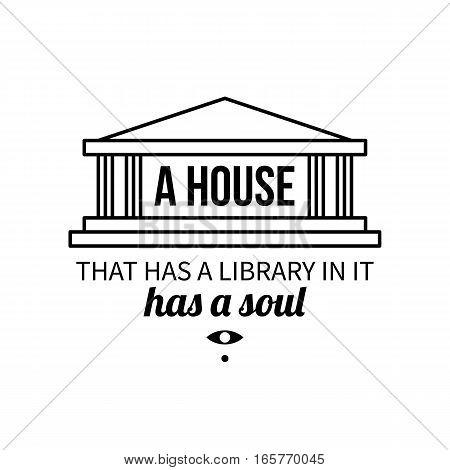 Typographic Poster With Aphorism 