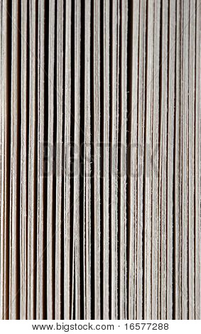 Przodu ekstremalnych bliska bookpages