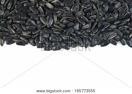 sunflower seads isolated on a white background
