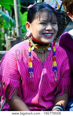 Kayan Woman In Thailand Hill Village