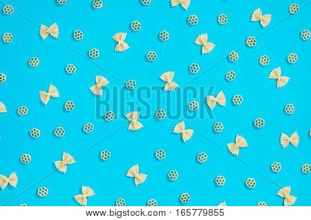 Farfalle And Rotelle Pasta Pattern