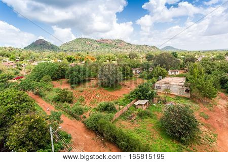 Town Of Voi Panorama, Kenya