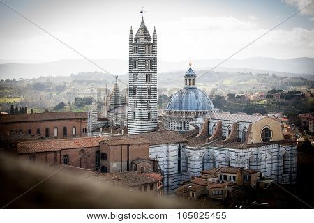 Siena Cathedral In Tuscany, Italy