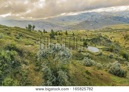 Andean Rural Scene Quilotoa, Ecuador