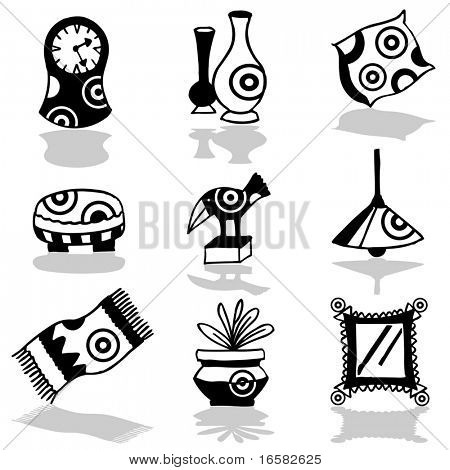 objetos de decoración