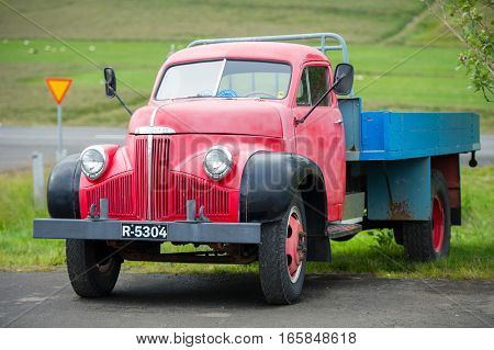 CELAND - AUG 29, 2015: Studebaker M16 52A truck. Studebaker (1852-1967) was an American wagon and automobile manufacturer based in South Bend, Indiana.