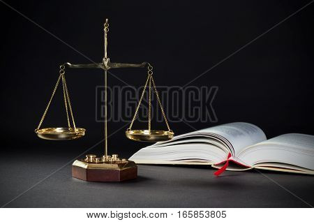 Law Scale Business Card Copy Space Project.