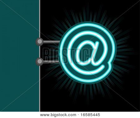 insegna al neon di Internet