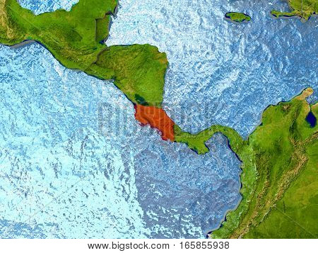 Costa Rica In Red